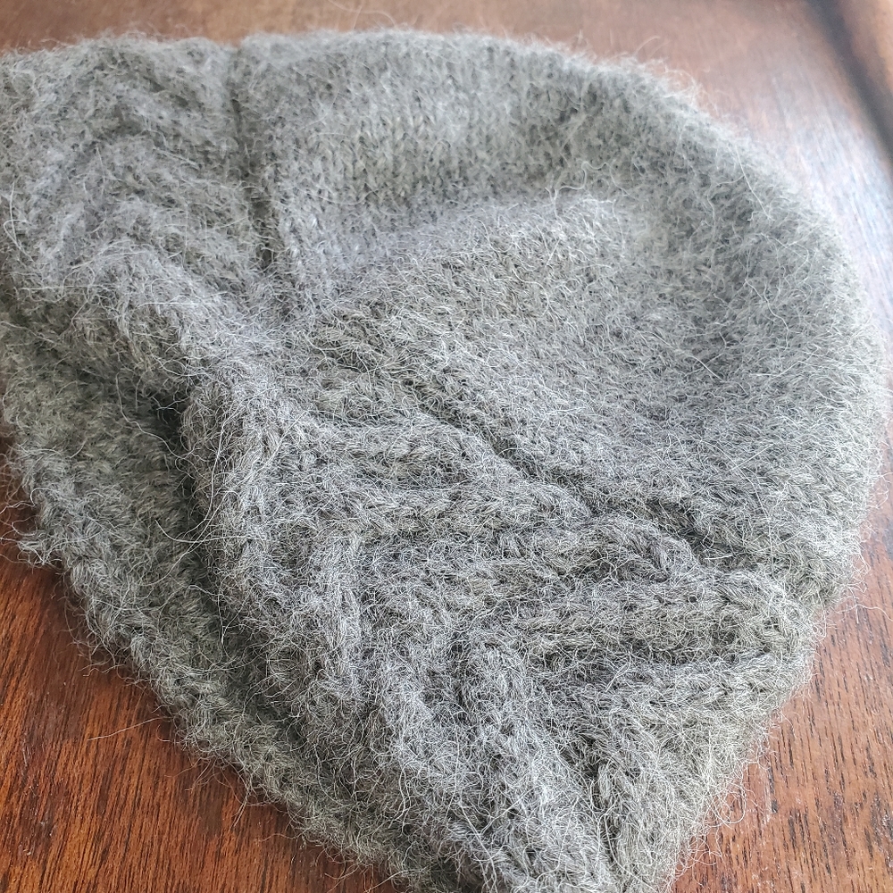 Handknit alpaca hat